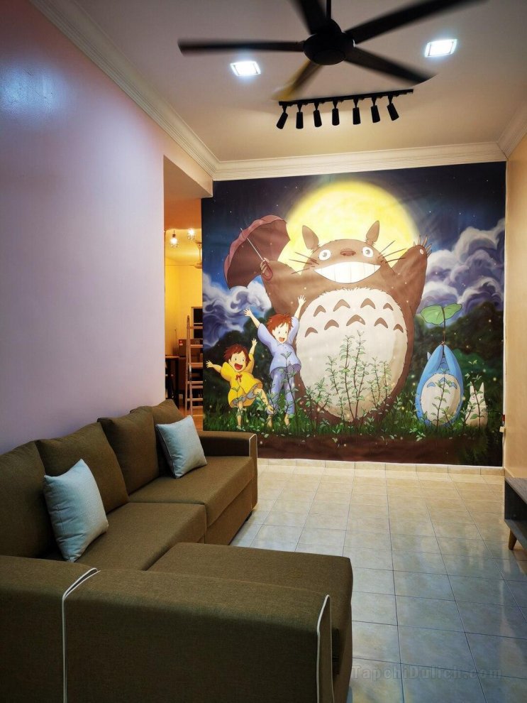 Bidor Totoro and One piece animation homestay