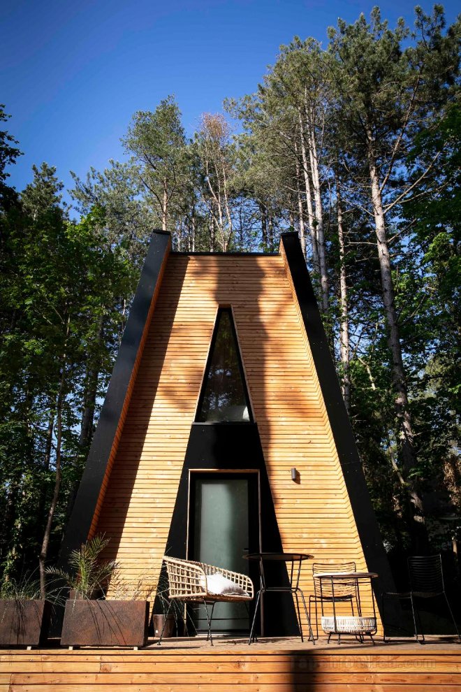 森林浴場舒適水療小屋