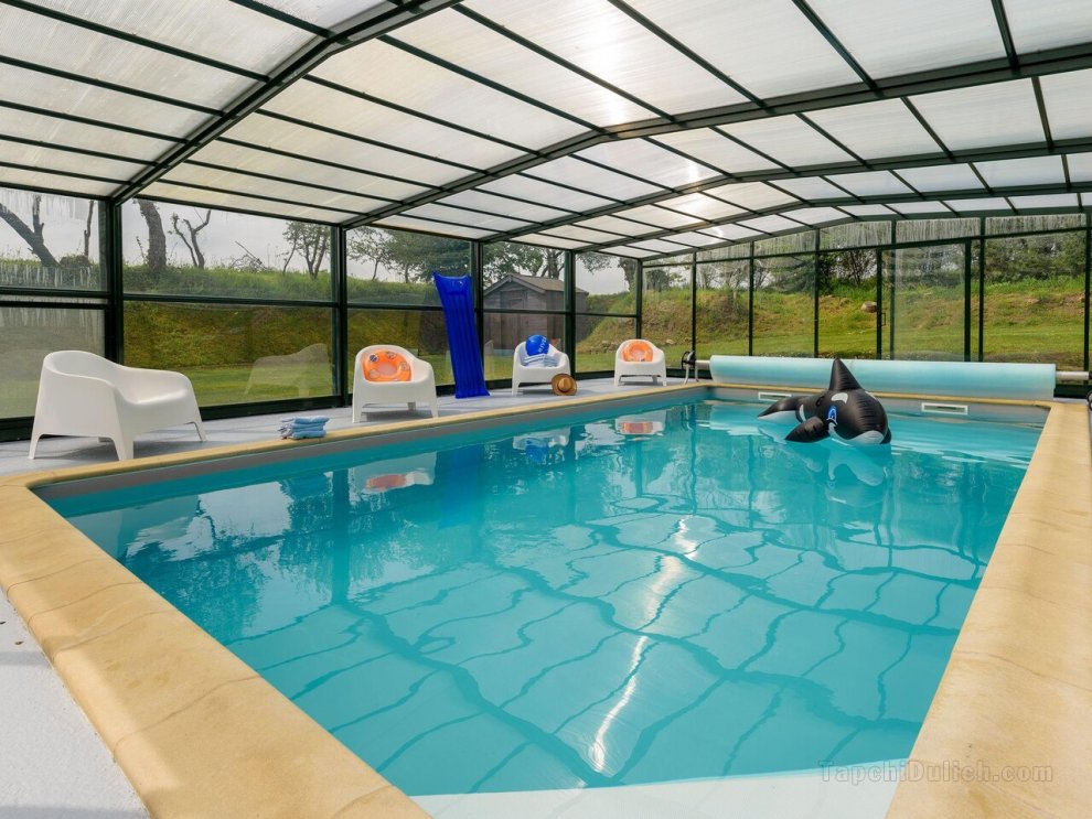 Holiday Home in Plouguin France With Private Swimming Pool
