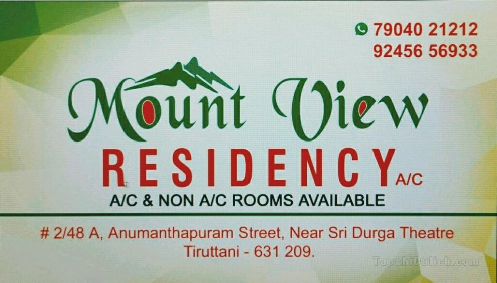 Mount View Residency Tiruttani
