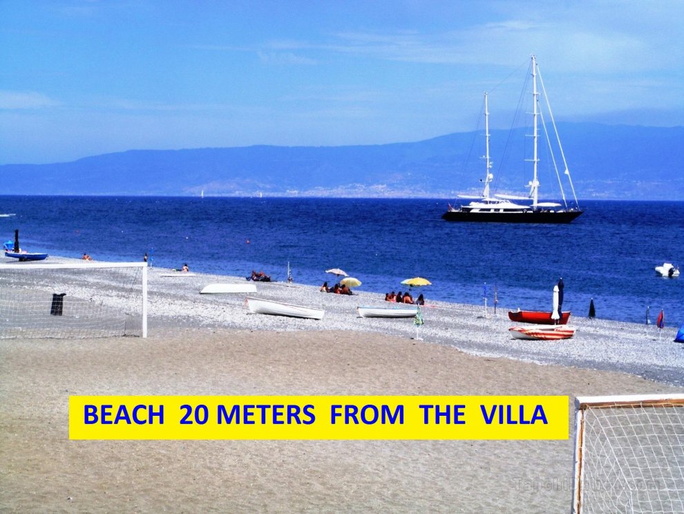 Villa single 20m from Sea to Stay and orhealthcare Thermal near Taormina