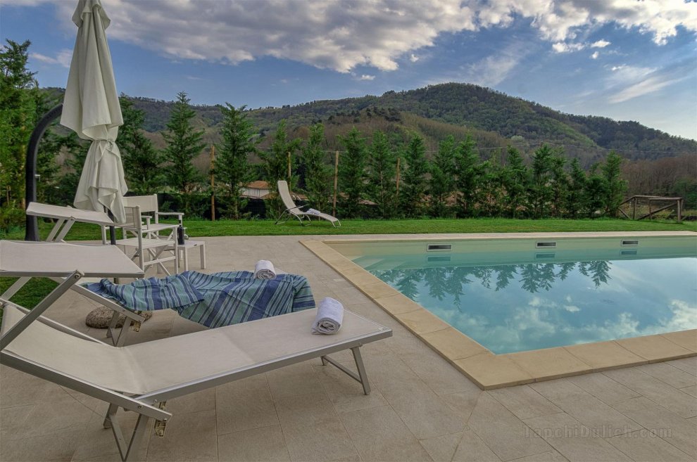 Villa Cristina, modern farmhouse with Private Pool between Lucca and the Beach of Camaiore