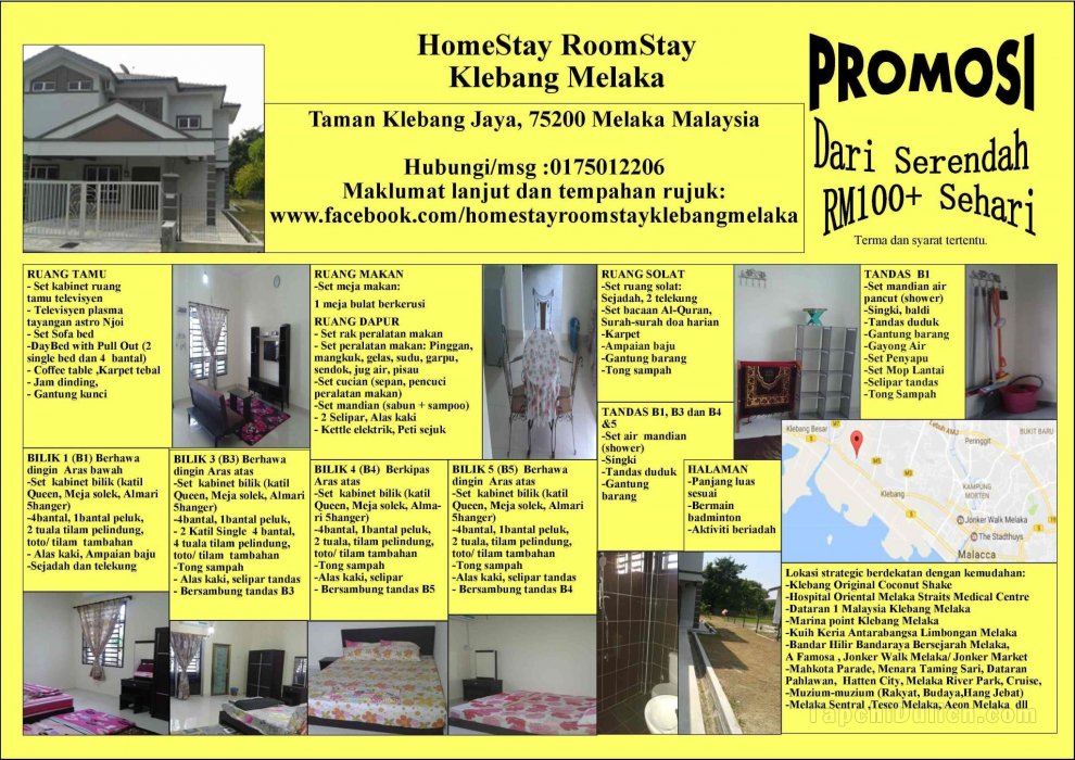HomeStay RoomStay Klebang Melaka