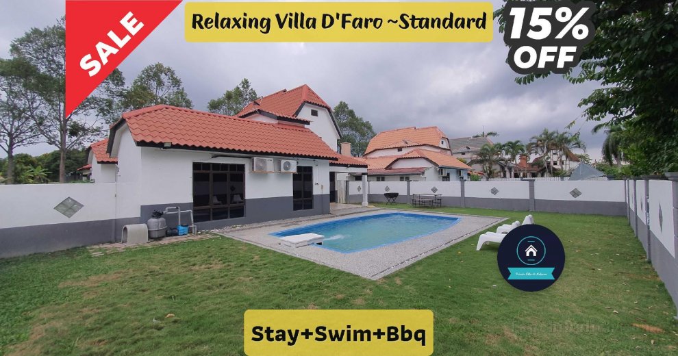 Relaxing Villa D'Faro Standard Stay+Swim+Bbq