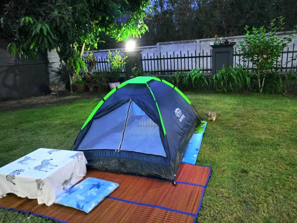 Homestay accommodation in tents
