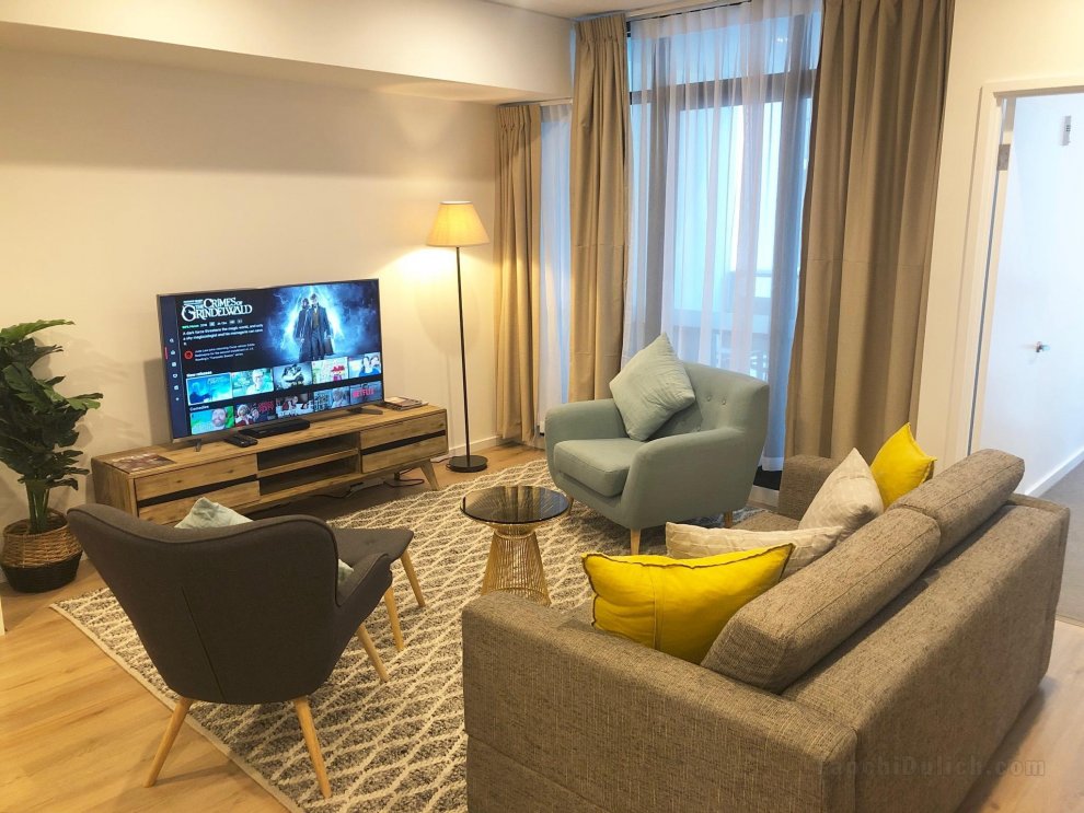 Stylish luxury 2Bed 2Bath Apartment+Netflix+WiFi