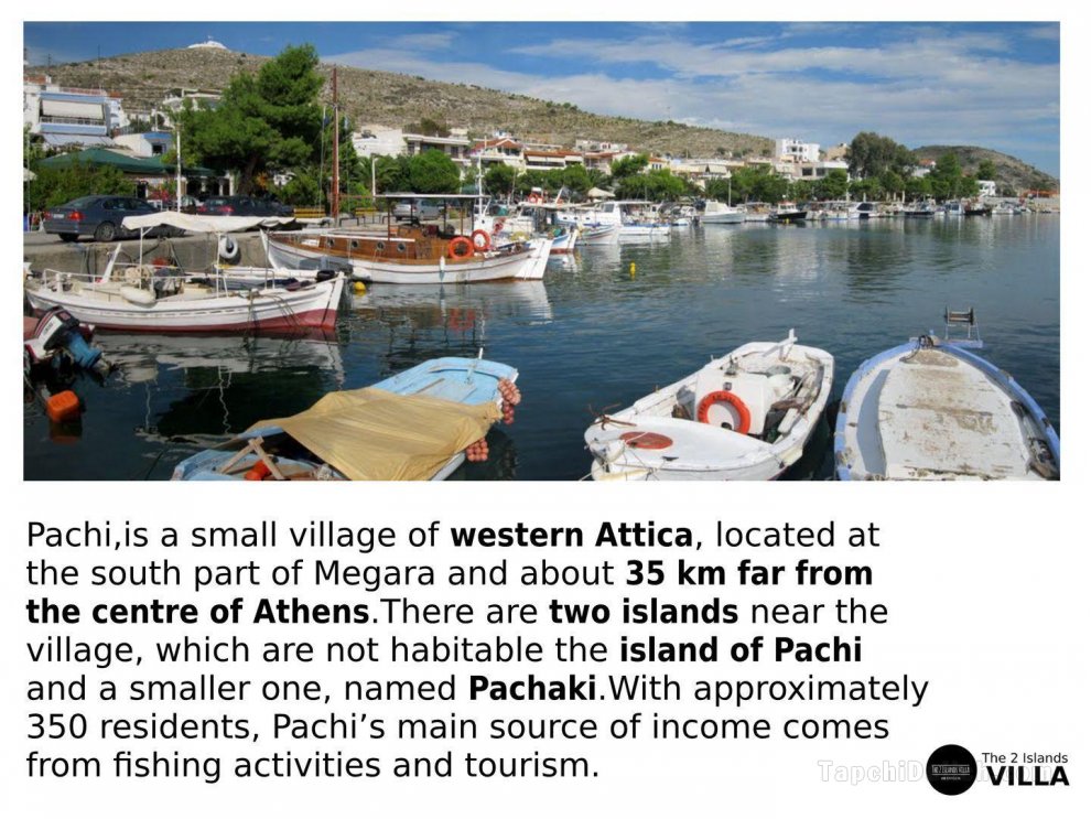 The 2 islands Villa, Athens, Pachi,front-beach villa 3 floors,7 guests