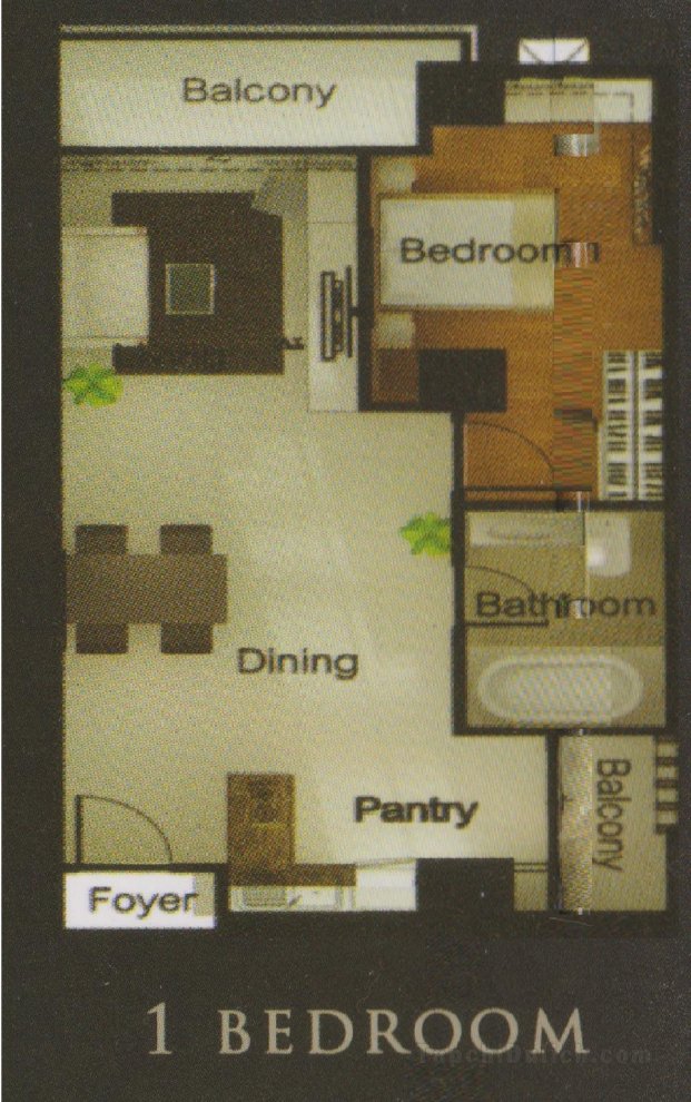 84平方米2臥室公寓(棉吉) - 有1間私人浴室