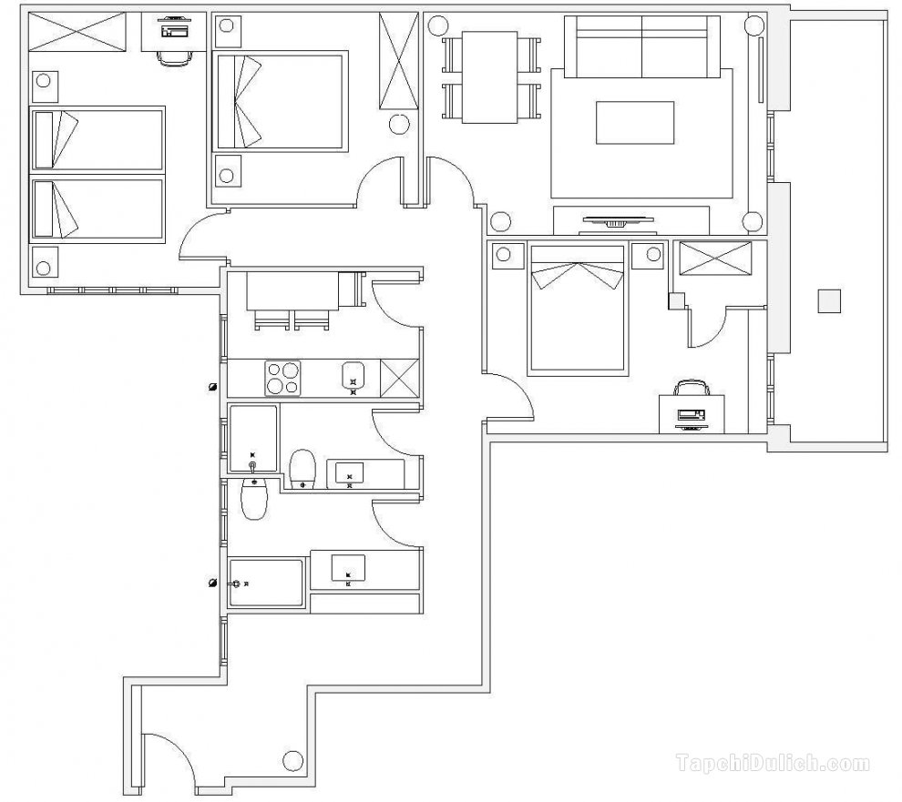 90平方米3臥室公寓 (聖塞巴斯提安市中心) - 有2間私人浴室
