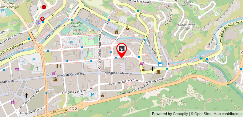 Bản đồ đến Khách sạn Golden Tulip Andorra Fenix