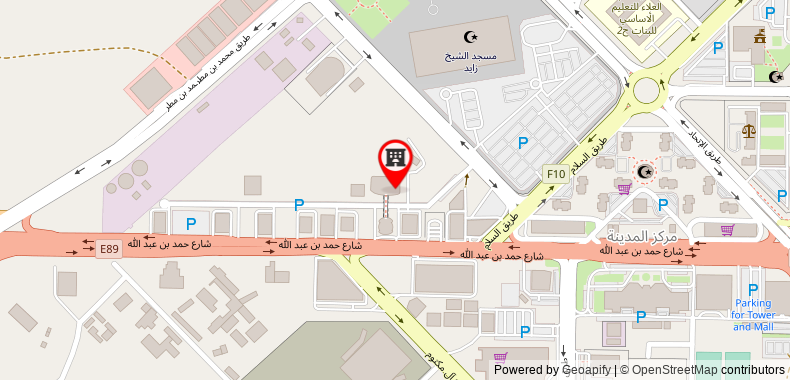 Bản đồ đến Khách sạn Concorde Fujairah