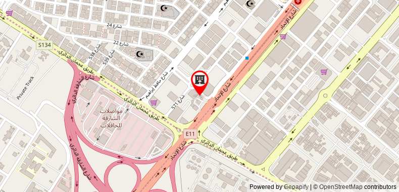 Bản đồ đến Khách sạn Alain Ajman