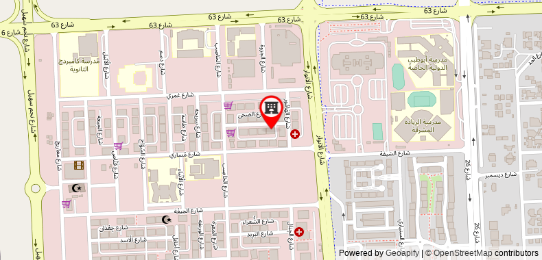 Bản đồ đến Khách sạn Gravity Abu Dhabi