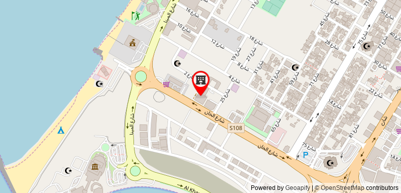 Bản đồ đến Khách sạn Al Bustan