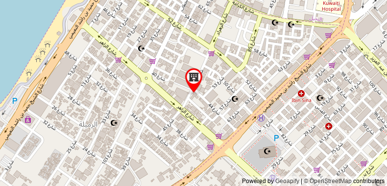 Bản đồ đến Khách sạn Lotus Furnished Apartments LLC. Ajman