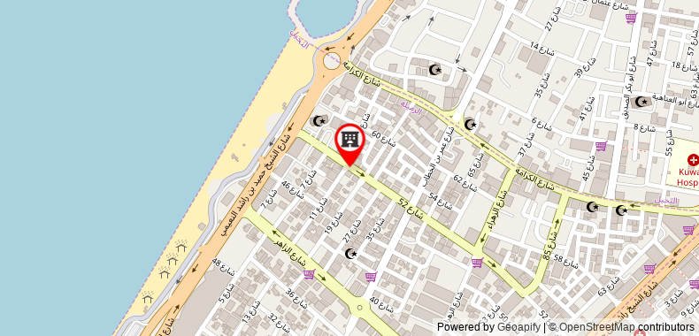 Bản đồ đến Khách sạn Al Khaleej Plaza Apartment-Baithans Group
