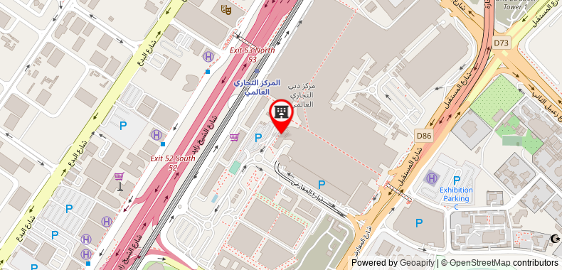 Bản đồ đến Khách sạn Ibis World Trade Centre Dubai