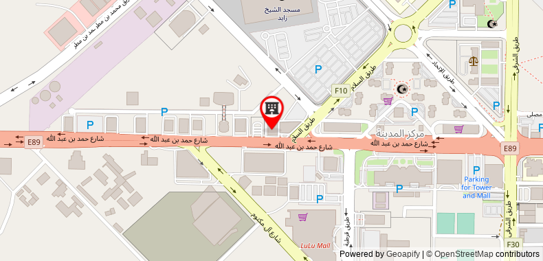 Nour Arjaan by Rotana on maps