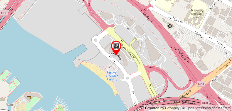 InterContinental Residence Suite Dubai Festival City on maps