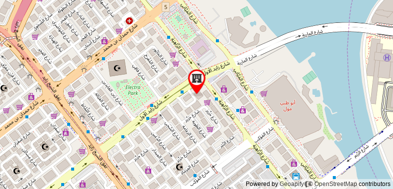 Bản đồ đến Khách sạn Al Diar Dana