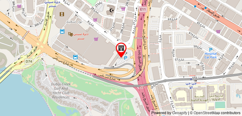 Pullman Dubai Creek City Centre on maps