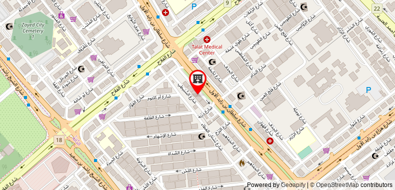 Bản đồ đến Khách sạn Al Diar Palm Apartments