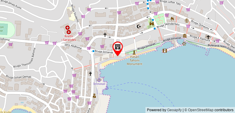 Bản đồ đến Khách sạn Royal Saranda