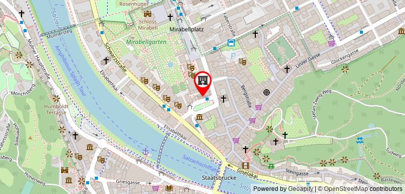 Bản đồ đến Khách sạn Bristol Salzburg
