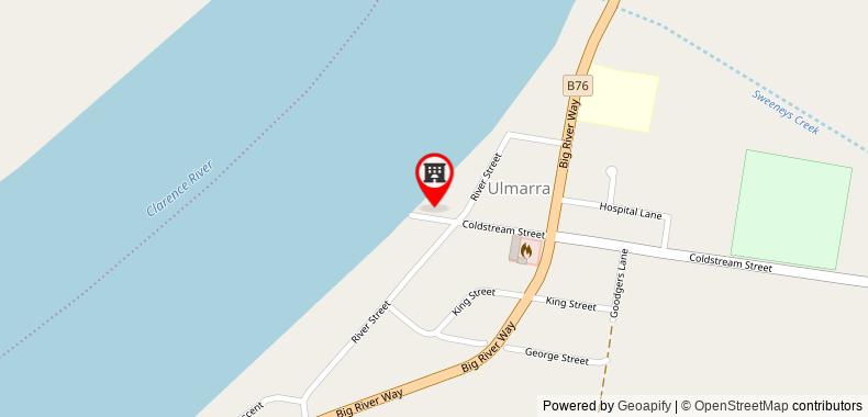 Bản đồ đến Khách sạn Ulmarra