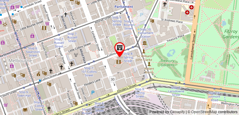 Bản đồ đến Sofitel Melbourne on Collins