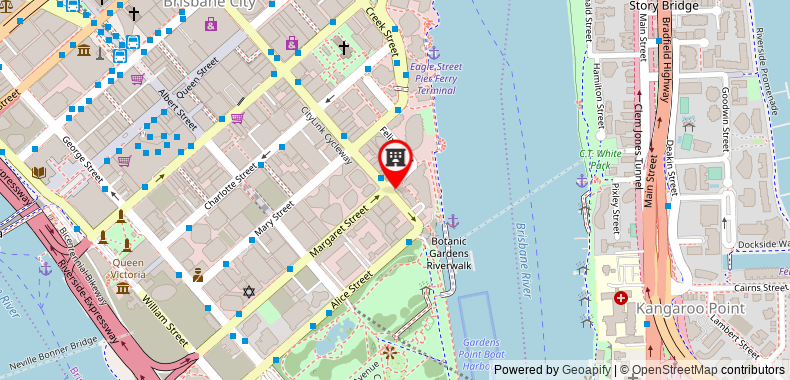 Stamford Plaza Brisbane Hotel on maps