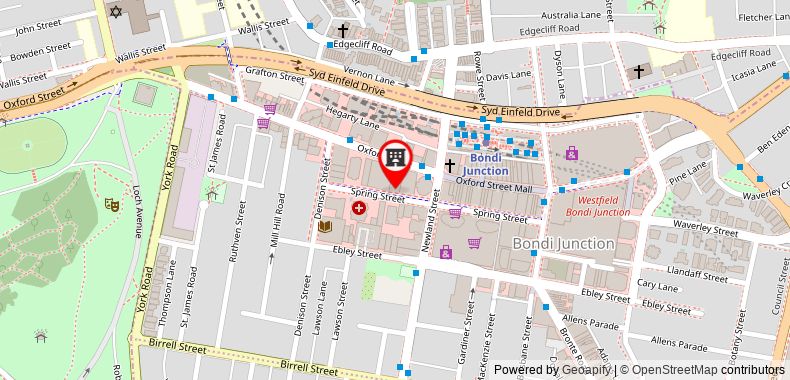 Bản đồ đến Khách sạn Holiday Inn And Suites Sydney Bondi Junction