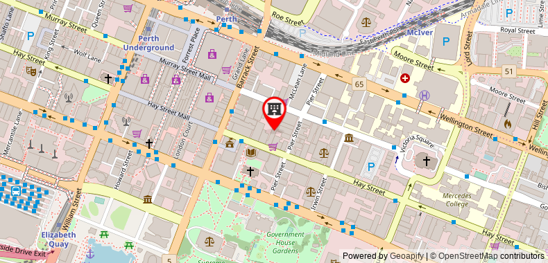 Criterion Hotel Perth on maps