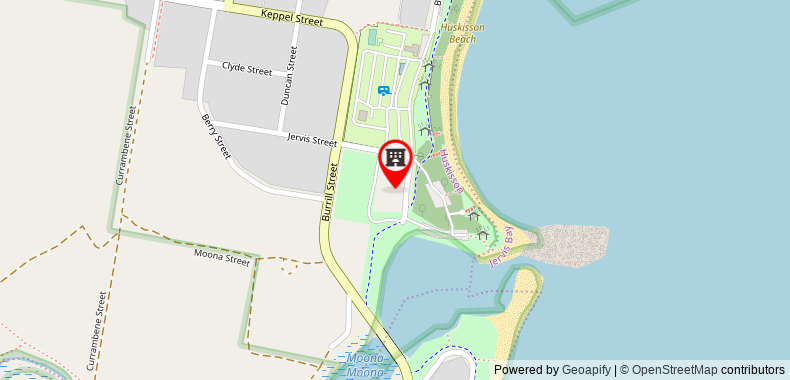 Huskisson Beach Bed and Breakfast on maps