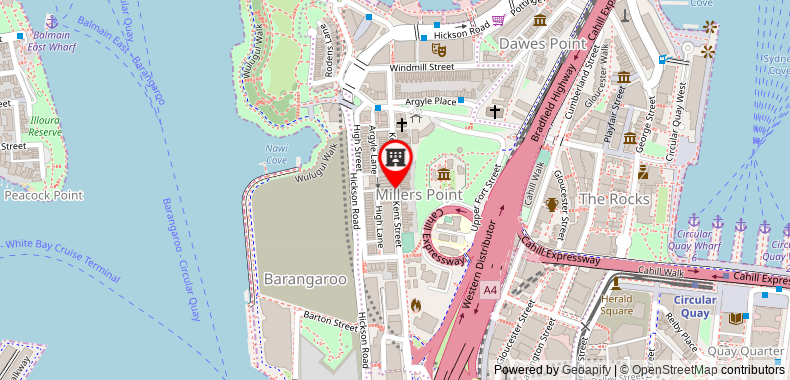 The Langham Sydney Hotel on maps