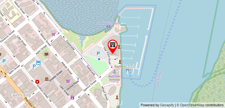 在地图上查看凱恩斯海濱香格里拉酒店