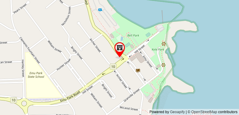 Bản đồ đến Endeavour Inn Emu Park