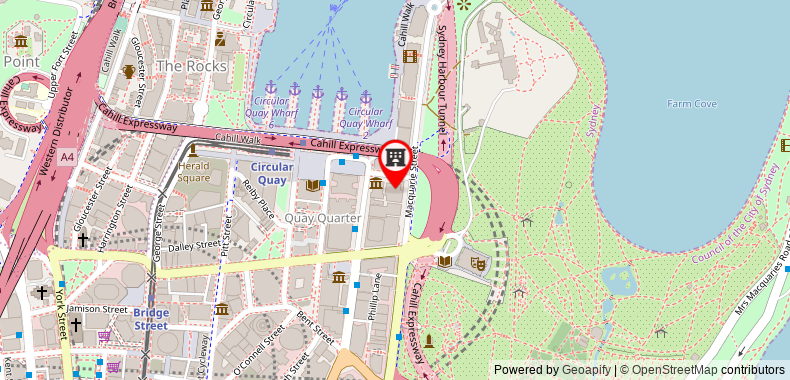 Bản đồ đến Khách sạn Sir Stamford At Circular Quay