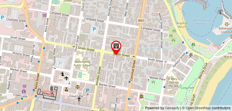 The Belmore Apartments Hotel on maps