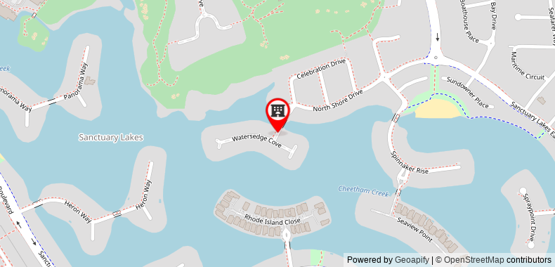 Melbourne Waterfront Resort on maps