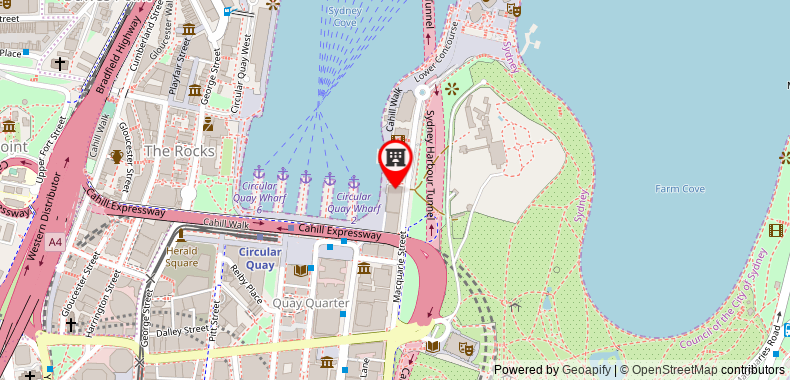 Bản đồ đến Pullman Quay Grand Sydney Harbour