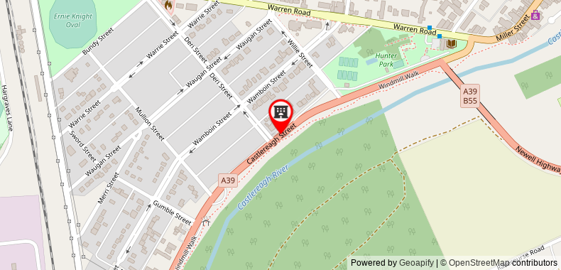 Bản đồ đến SYD CBD Oasis Apartment 3BR/2BA + Hyde Park View