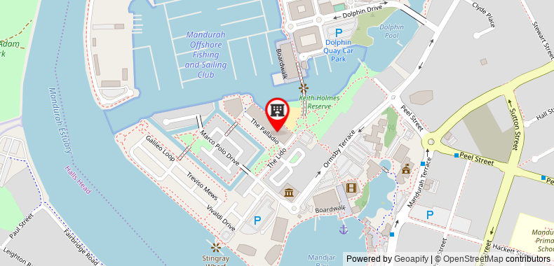Bản đồ đến Dolphin Quay Apartments