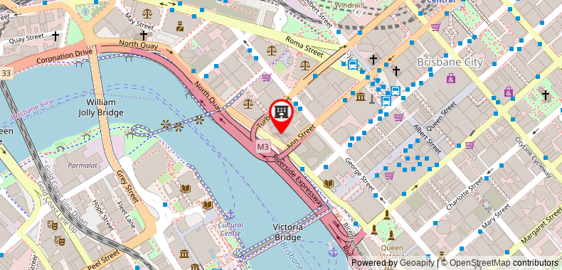Bản đồ đến Voco Brisbane City Centre