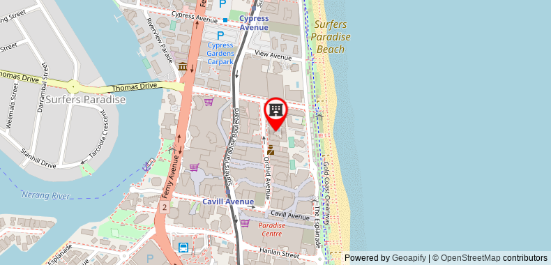 Orchid Residences HR Surfers Paradise on maps