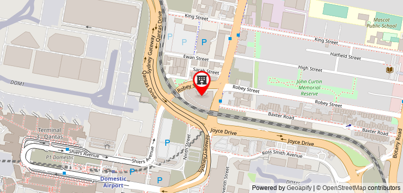 Bản đồ đến Khách sạn Stamford Plaza Sydney Airport & Conference Centre