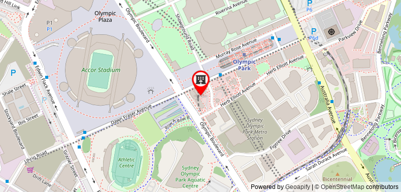 Novotel Sydney Olympic Park on maps