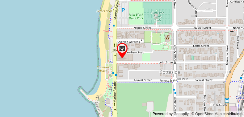 Cottesloe Beach Hotel on maps