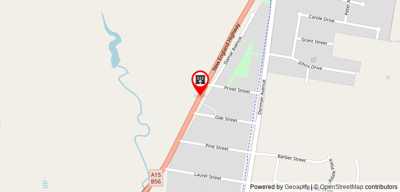 Bản đồ đến Kootingal Landview Motel