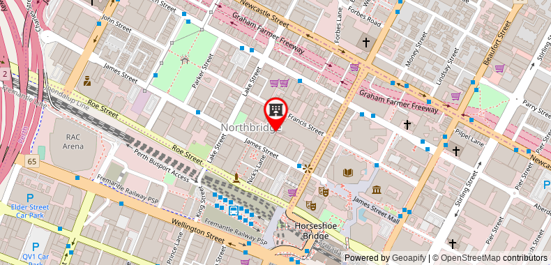 DoubleTree by Hilton Perth Northbridge on maps
